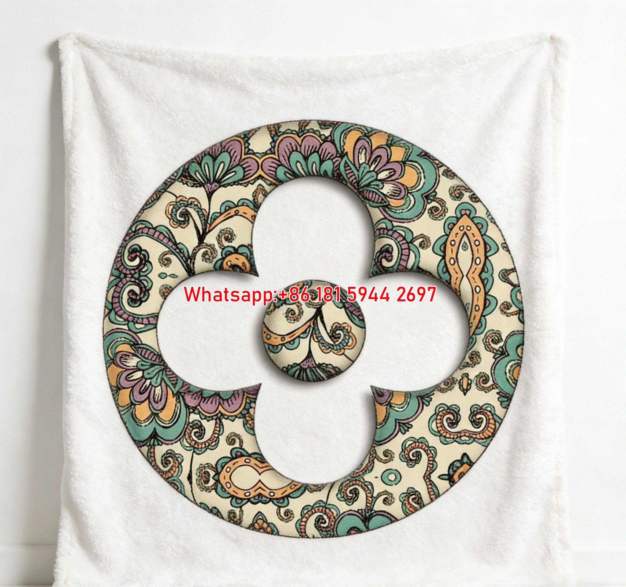 Paisley Clover Blanket Boho Floral Clover Throw 190